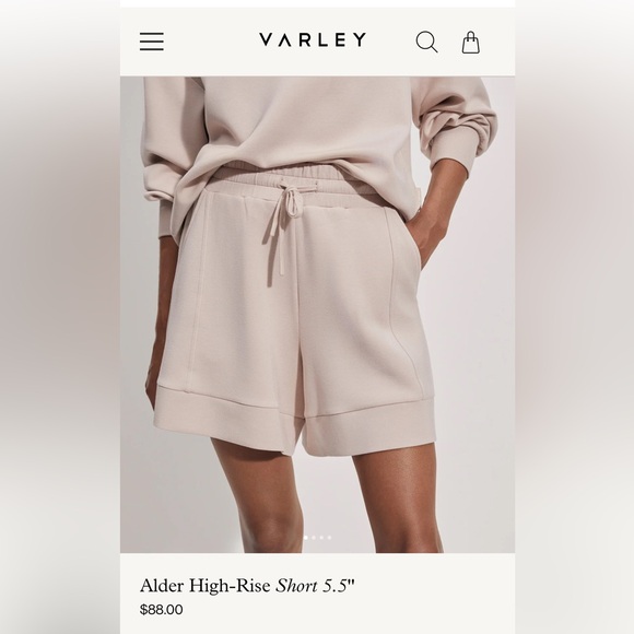 Varley alder high rise short 5.5” mushroom XL - Picture 6 of 6